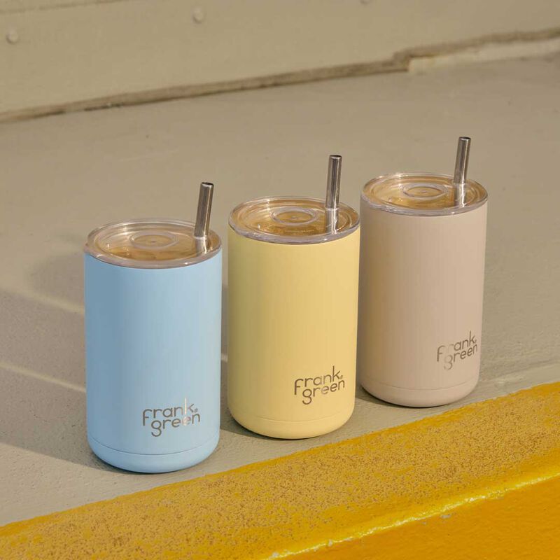 frank green Iced Coffee Cup with Straw Moon Dust image number 1